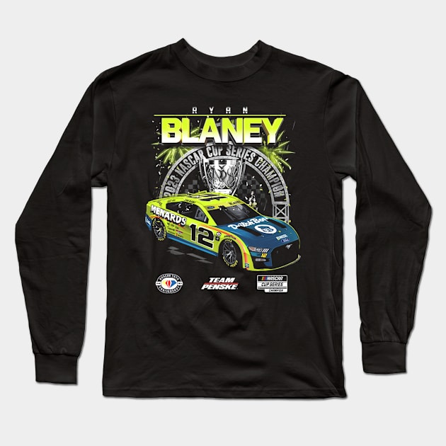 Ryan Blaney NASCAR Cup Series Long Sleeve T-Shirt by stevenmsparks